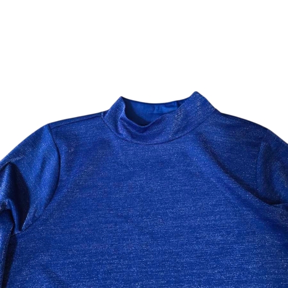 ELOQUII Royal Blue Long Sleeve Top (Size22/24) With Matching Mini Skirt (Size20) - Picture 3 of 5